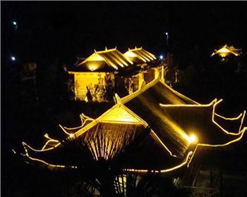 湖北西安戶縣金龍峽竹樓亮化工程