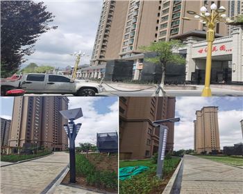 甘肅平涼新世紀集團世紀花園庭院燈路、景觀路燈項目